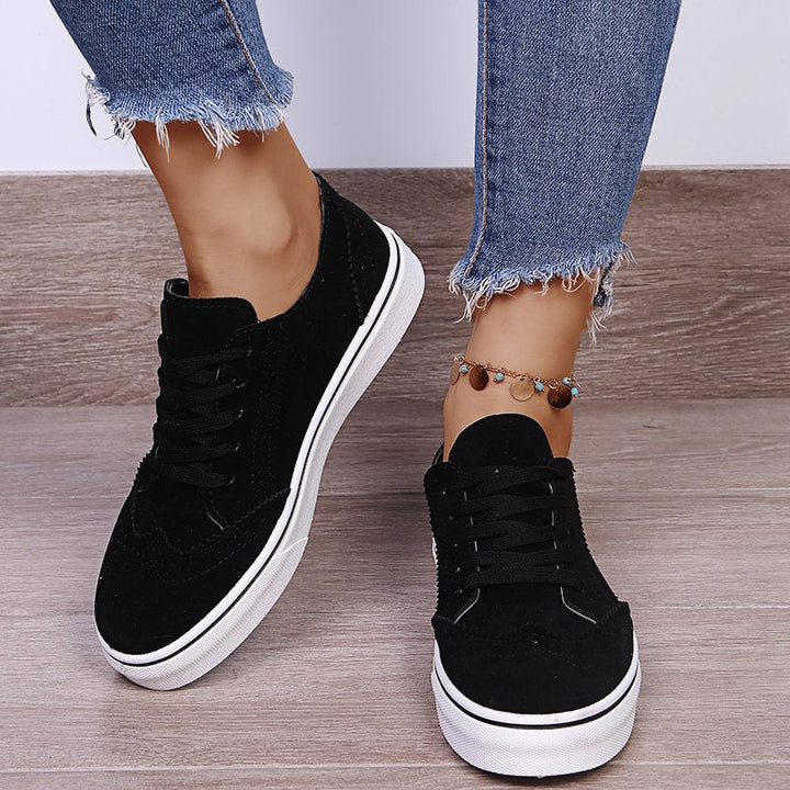 Damen Elegante Sneakers mit modischem Brogue-Design Drune