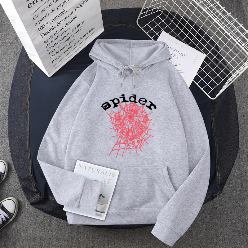 Damen Kapuzensweater mit kreativem Spinnenmotiv Drune