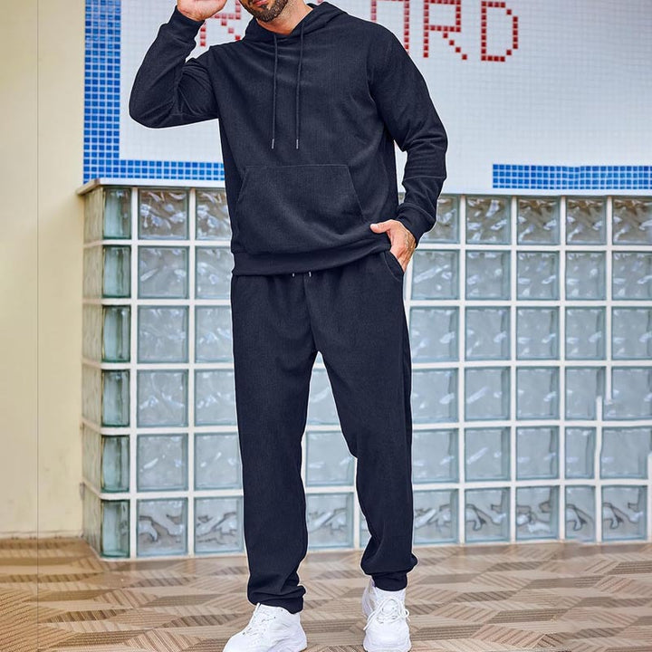 Herren Kapuzenpullover und Jogginghose Set Drune