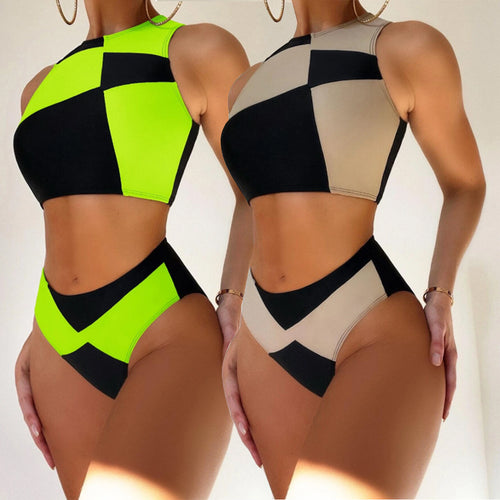 Damen High-Waist Bikini-Set Drune