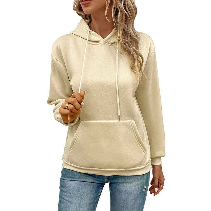Damen Kapuzenpullover mit Tasche und verstellbarem Kordelzug Drune