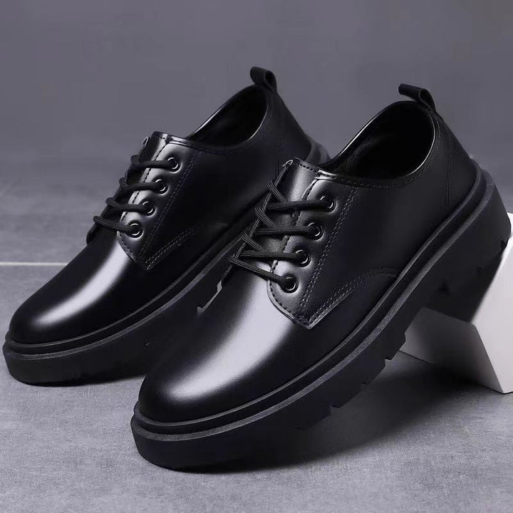 Herren Leder Schnürschuhe Drune