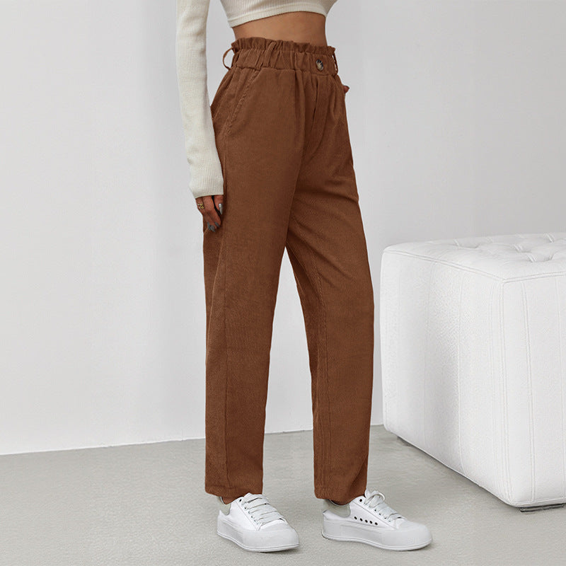Damen Bequeme Chino-Hose Drune