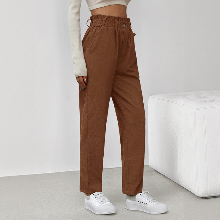 Damen Bequeme Chino-Hose Drune