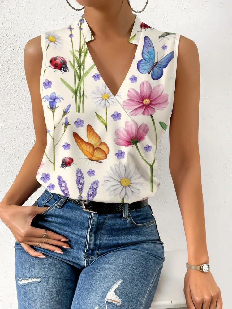 Damen schnittiges Sommeroberteil Drune