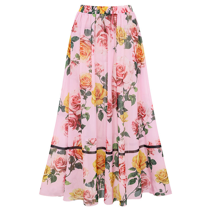 Damen Einseitiger Badeanzug mit floralem Drapierungsdesign Drune