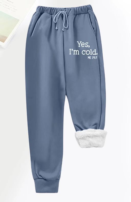 Damen Jogginghose mit flauschigem Innenfutter Drune