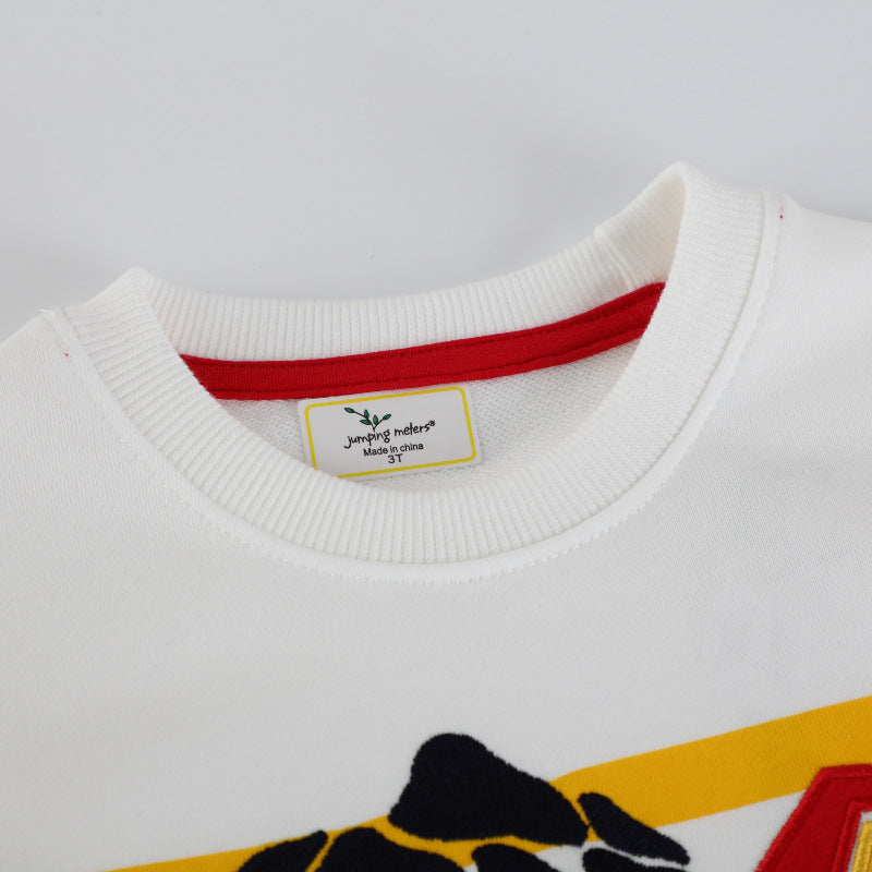 Kinder Sweatshirt mit buntem Baustellen-Lkw-Design Drune