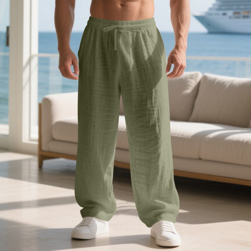 Herren Bequeme Sommerhose mit elastischem Bund Drune