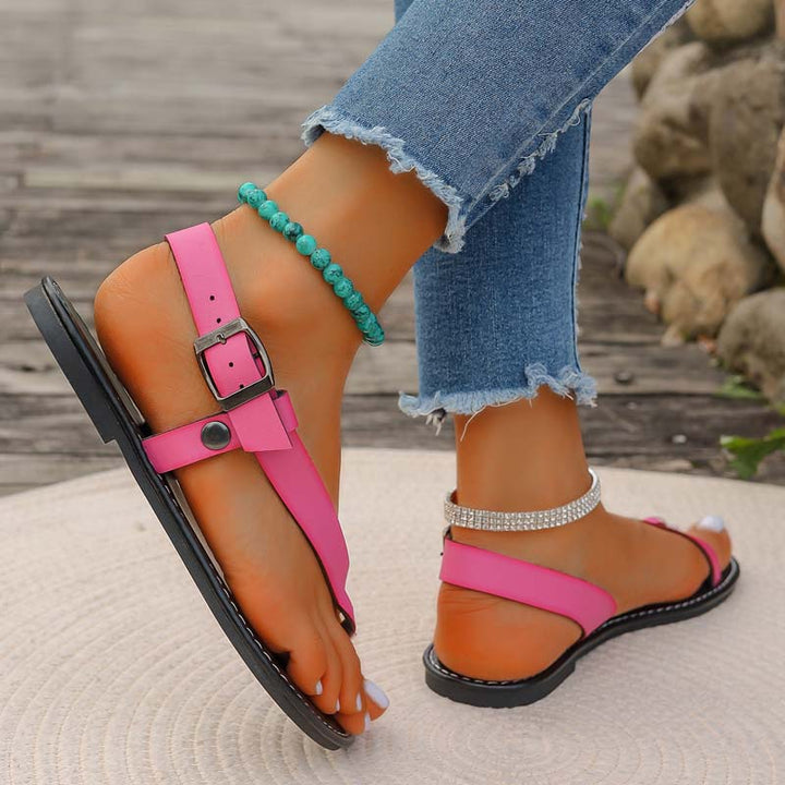 Drune | Minimalistische Sandalen Mit Schnalle Für Damen