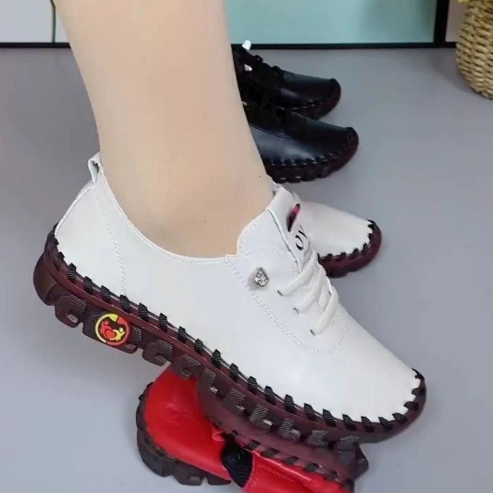 Damen nan flexible faltbare Freizeitsneaker mit stoßdämpfender Profilsohle Drune