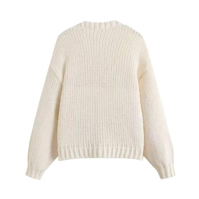 Damen Pullover mit fruchtiger Stickerei Drune