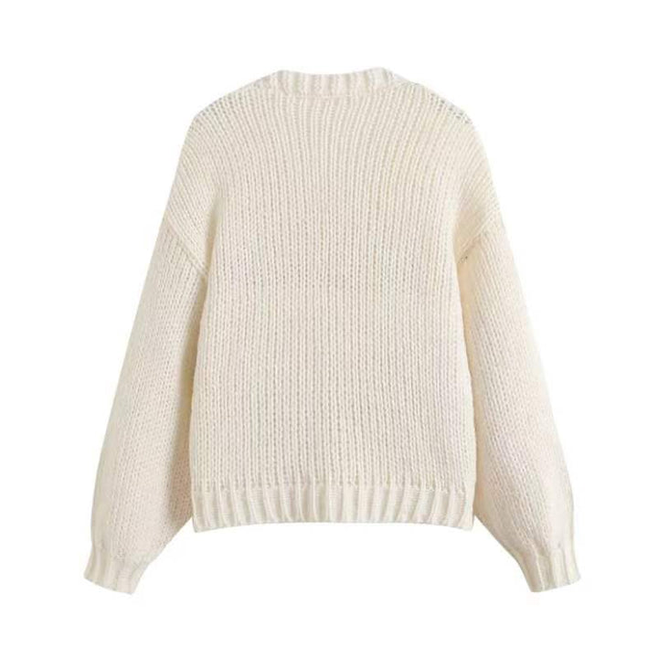 Damen Pullover mit fruchtiger Stickerei Drune