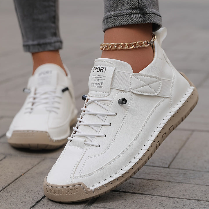 Damen Bequeme Freizeitschuhe mit elastischem Klettverschluss und atmungsaktiver Konstruktion Drune