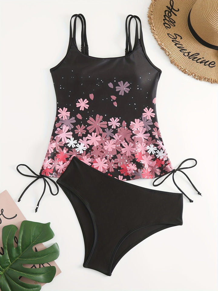 Damen Sport Tankini mit verstellbaren Trägern Drune
