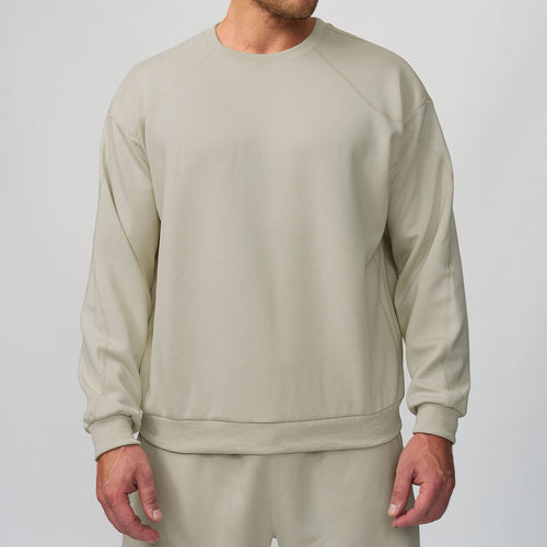 Herren lässiger Sweatshirt mit Rundhalsausschnitt und Raglanärmeln Drune