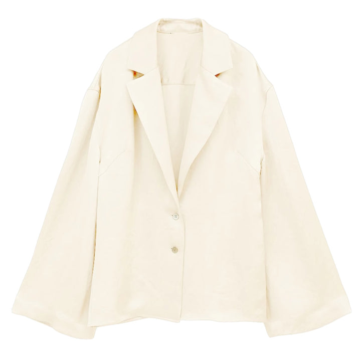 Damen elegante blazerjacke aus hochwertigem Satin Drune