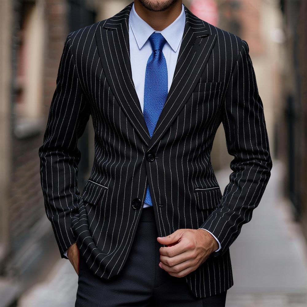 Herren eleganter, kariert Blazer mit schmalem Schnitt und hochwertiger Verarbeitung Drune