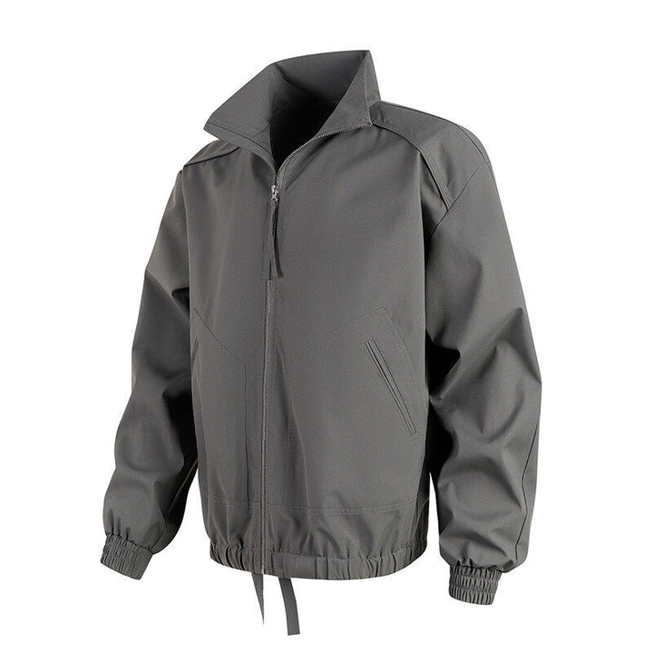 Herren lässige Übergangsjacke mit hohem Kragen und praktischen Taschen Drune