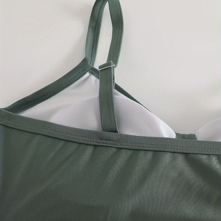 Damen Sportliches Bikini-Set mit innovativem Rüschendesign Drune