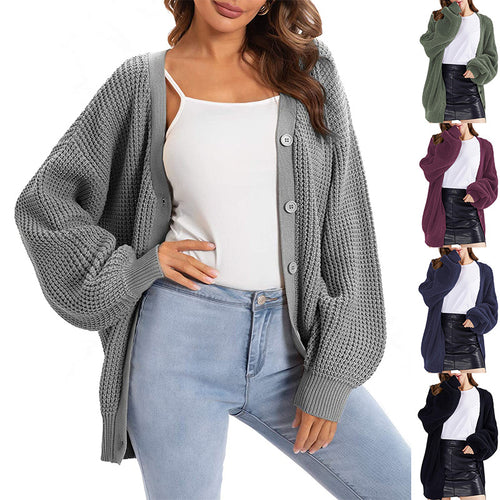 Damen lässiger Strickcardigan Drune