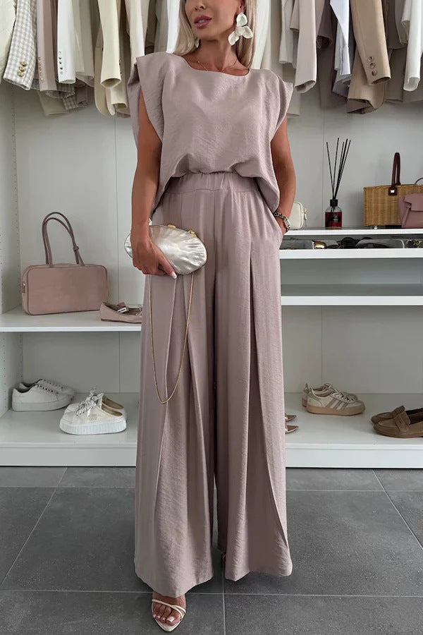 Damen Eleganter Jumpsuit mit lässigem Oversized-Schnitt und weitem Bein Drune