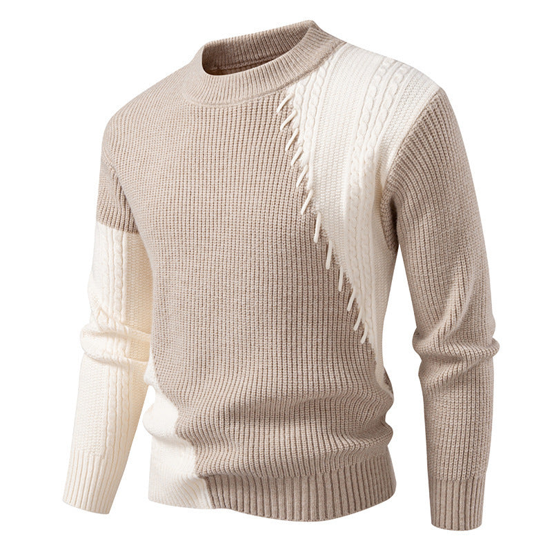 Herren modischer Strickpullover mit einzigartigem Zopfmuster und modernem Design Drune