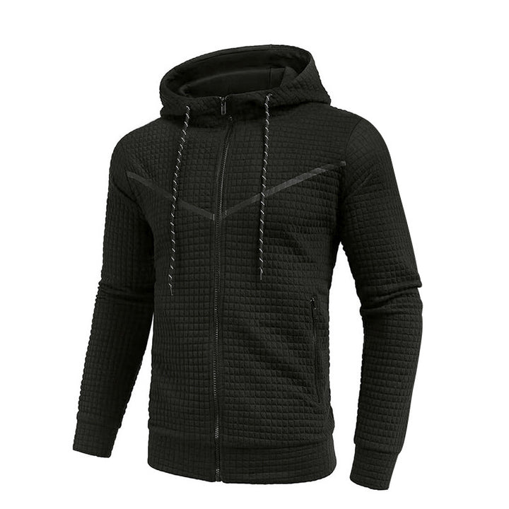 Herren stylische Jacke mit strukturiertem Design und praktischem Reißverschluss Drune