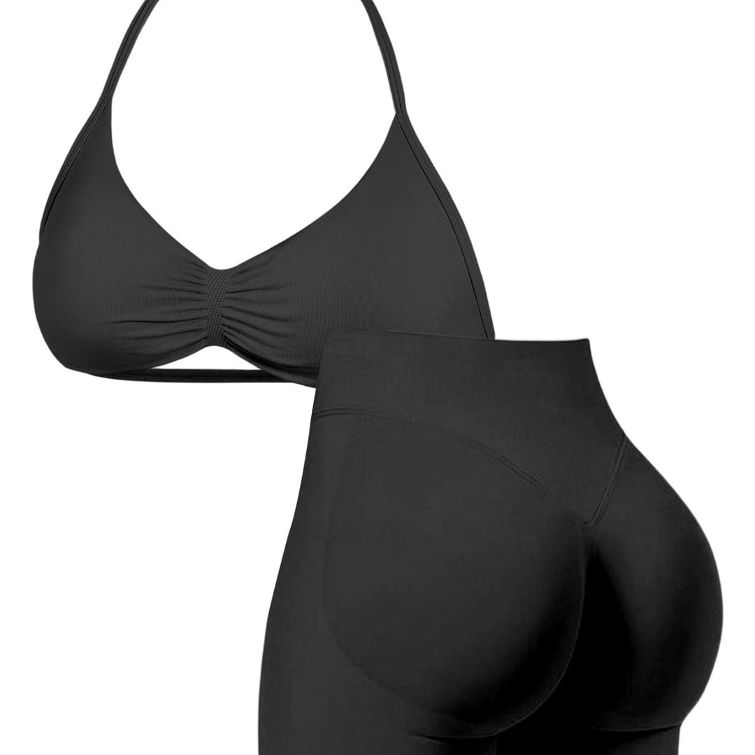 Damen Sportlicher Bikini mit gepolstertem Oberteil und hoher Taille Drune