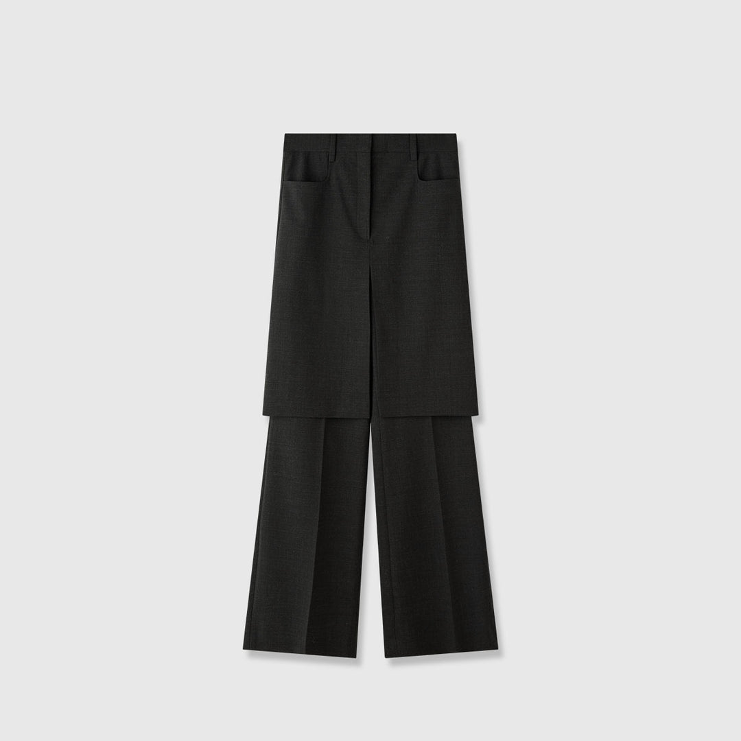 Damen elegante weite Anzughose mit innovativem Design Drune