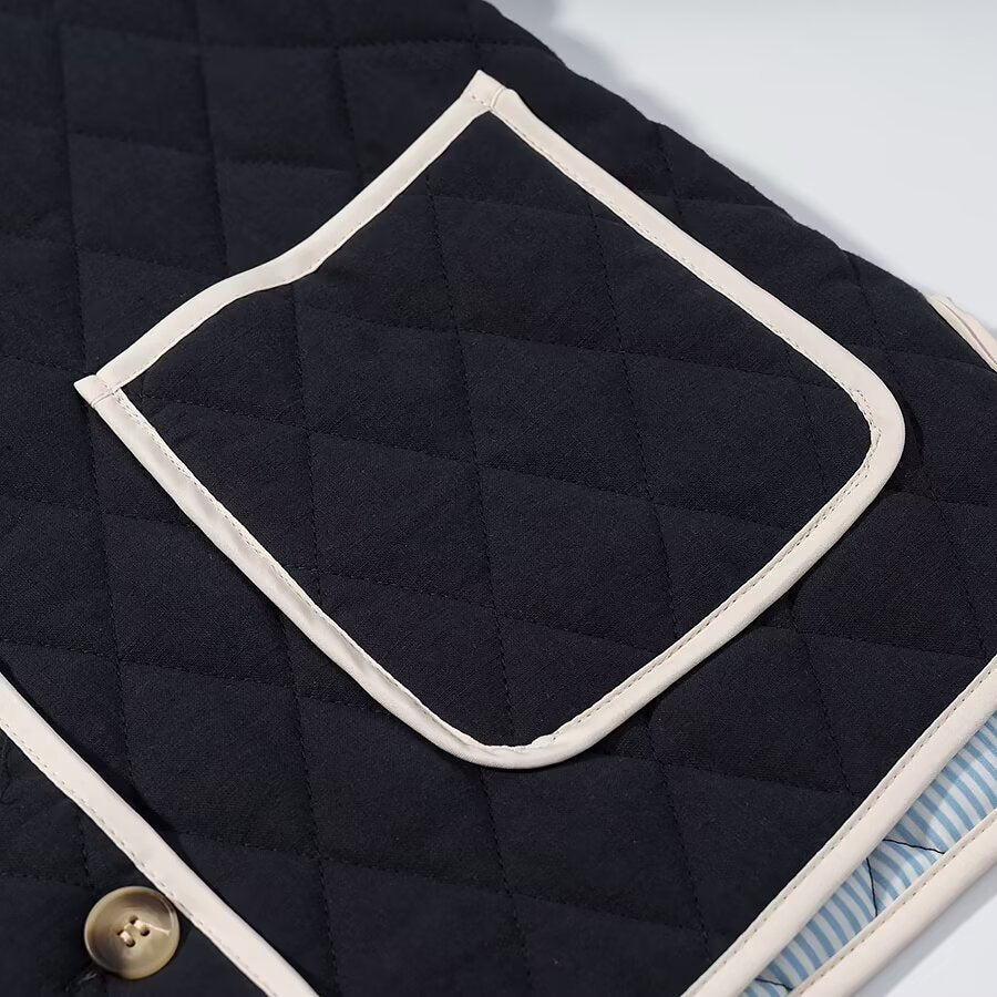Damen gesteppte Jacke mit praktischen Taschen und elegantem Schnitt Drune