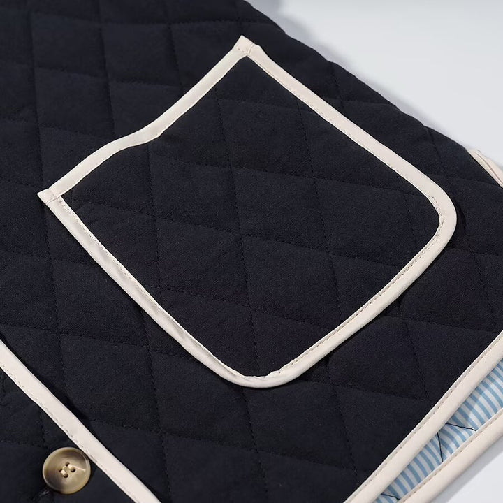 Damen gesteppte Jacke mit praktischen Taschen und elegantem Schnitt Drune