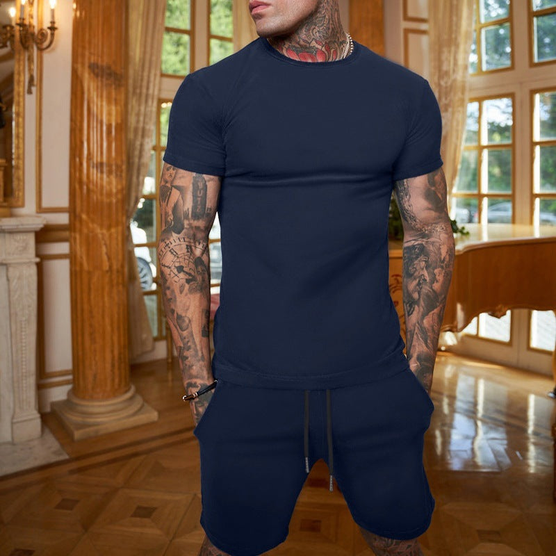 Herren sportliches T-Shirt und Shorts Set Drune