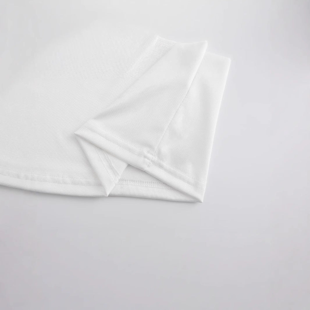 Damen Crop-T-Shirt mit verspieltem Karoband-Motiv und lässigem Schnitt Drune