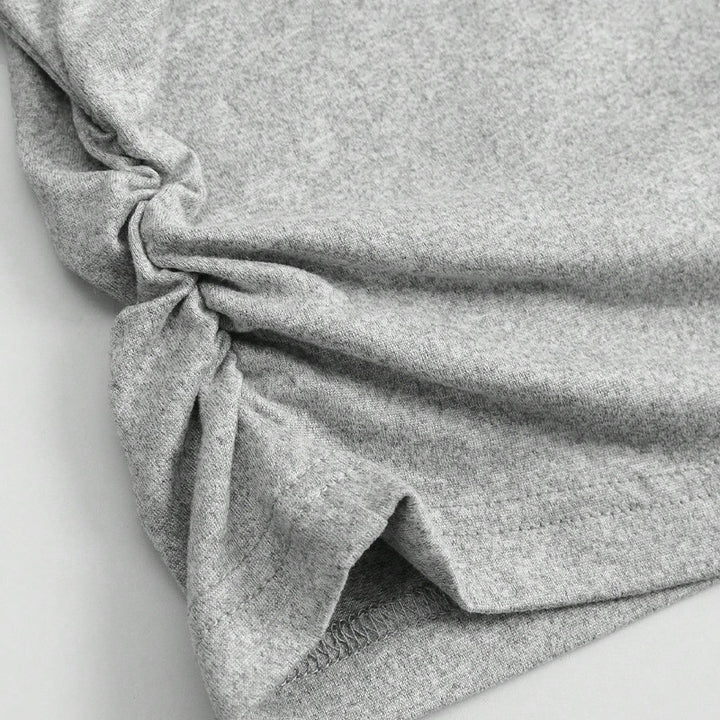 Damen gemütliches Longsleeve Oberteil mit Rundhalsausschnitt Drune