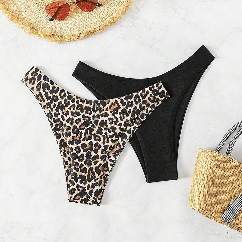Damen Bikinihöschen-Set mit anpassbarem Schnitt und modischem Tiermotiv Drune