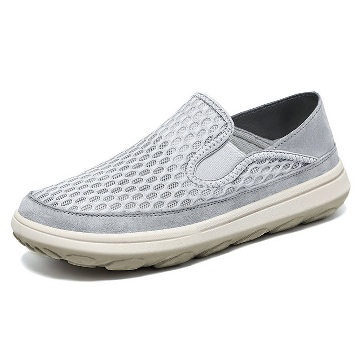 Herren nan atmungsaktiver Mesh-Slip-On Loafer mit elastischen Einsätzen und stoßdämpfender EVA-Sohle Drune