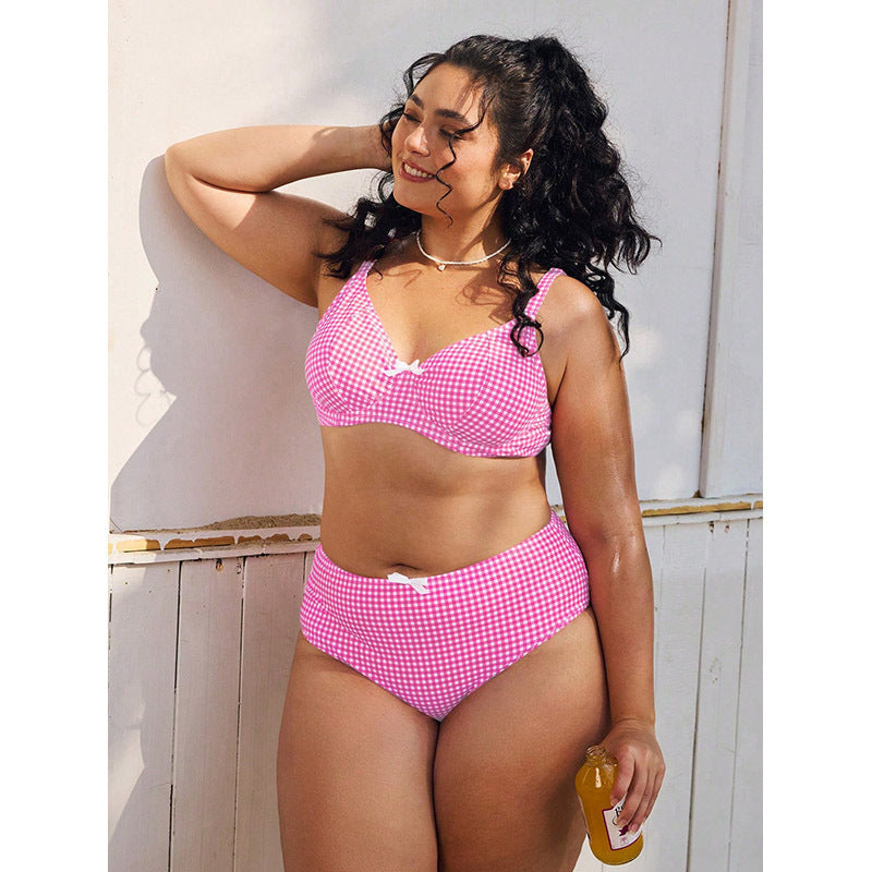 Damen Hochtaillierter Bikini mit gepolstertem Oberteil Drune