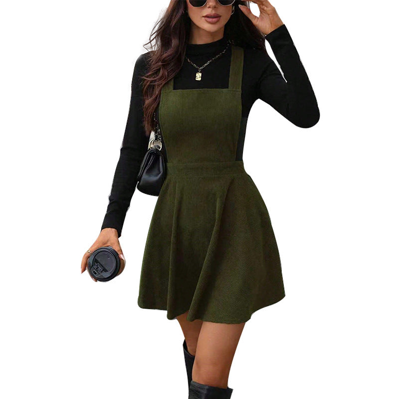 Damen Latzkleid mit schmeichelnder A-Linien-Silhouette Drune