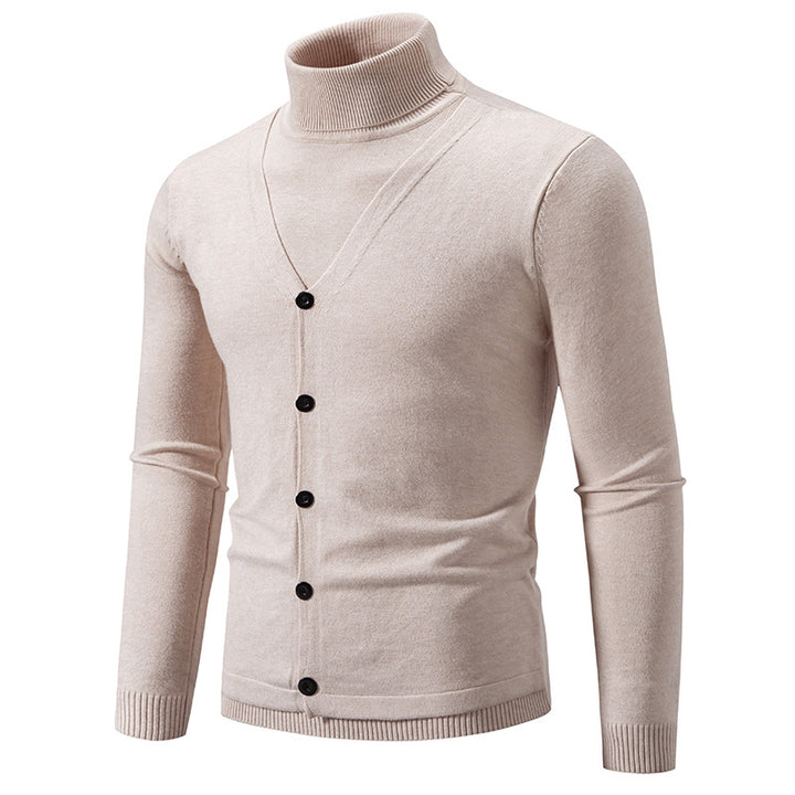 Herren eleganter und kuscheliger Rollkragenpullover Drune