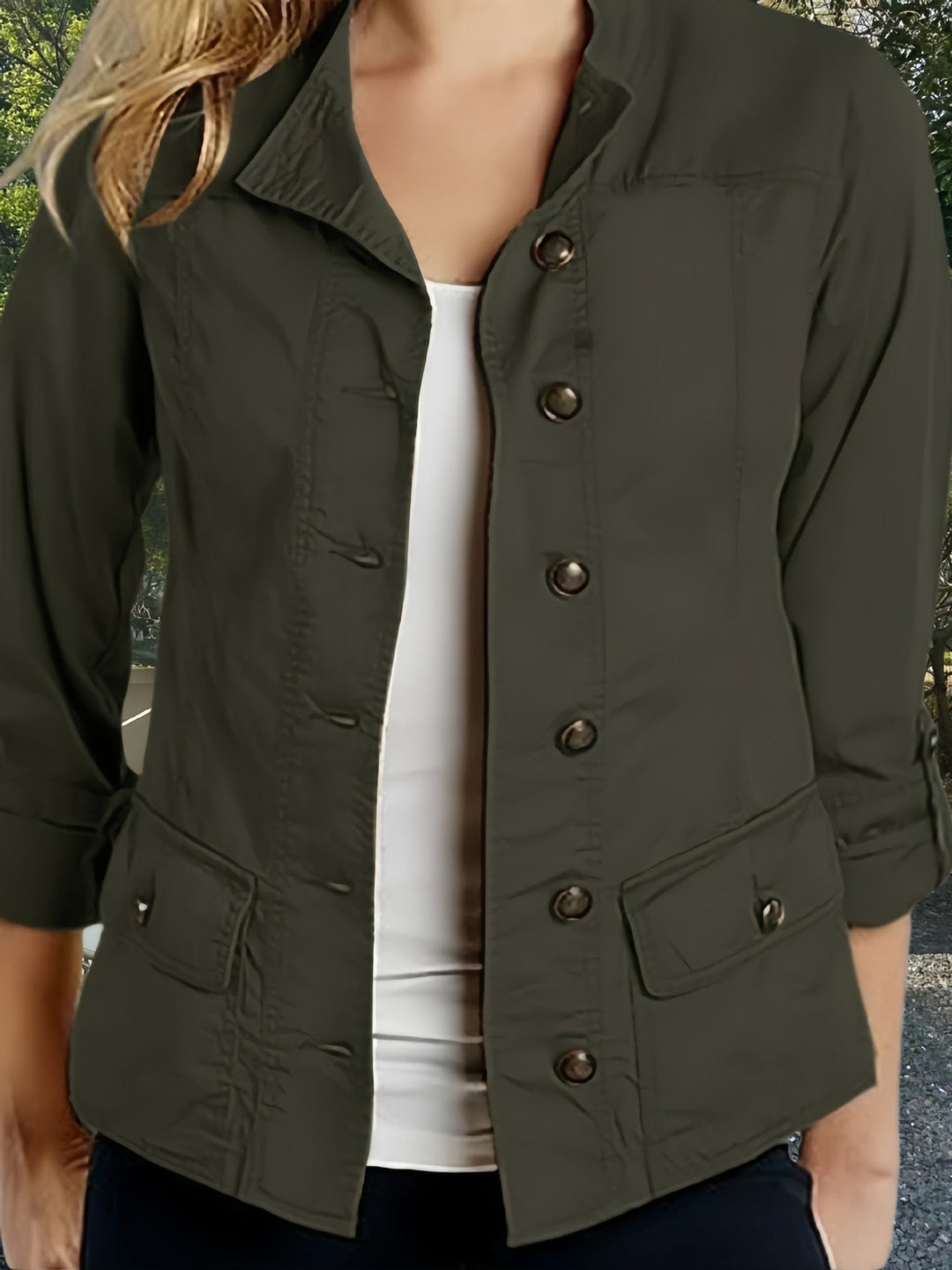 Damen Leichte Sommerjacke mit praktischen Taschen Drune