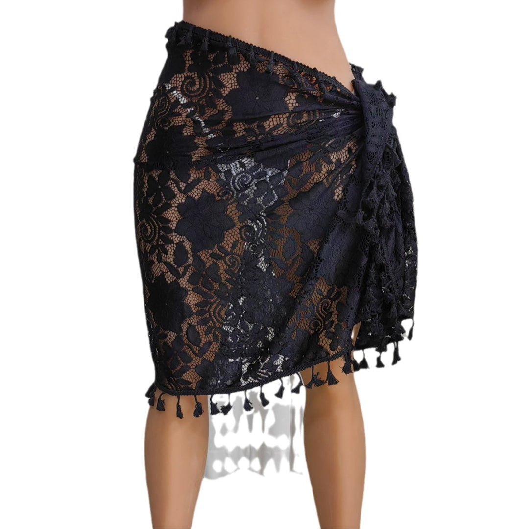 Damen Häkel-Strandsarong mit eleganten Fransen Drune
