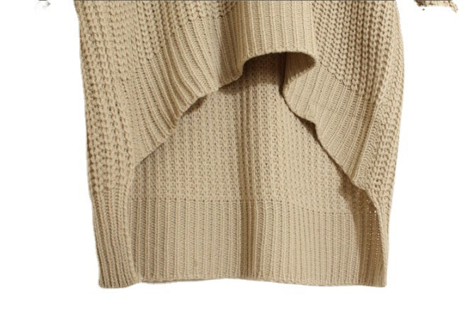 Damen Strickponcho mit Fransen und modernem Oversized-Schnitt Drune