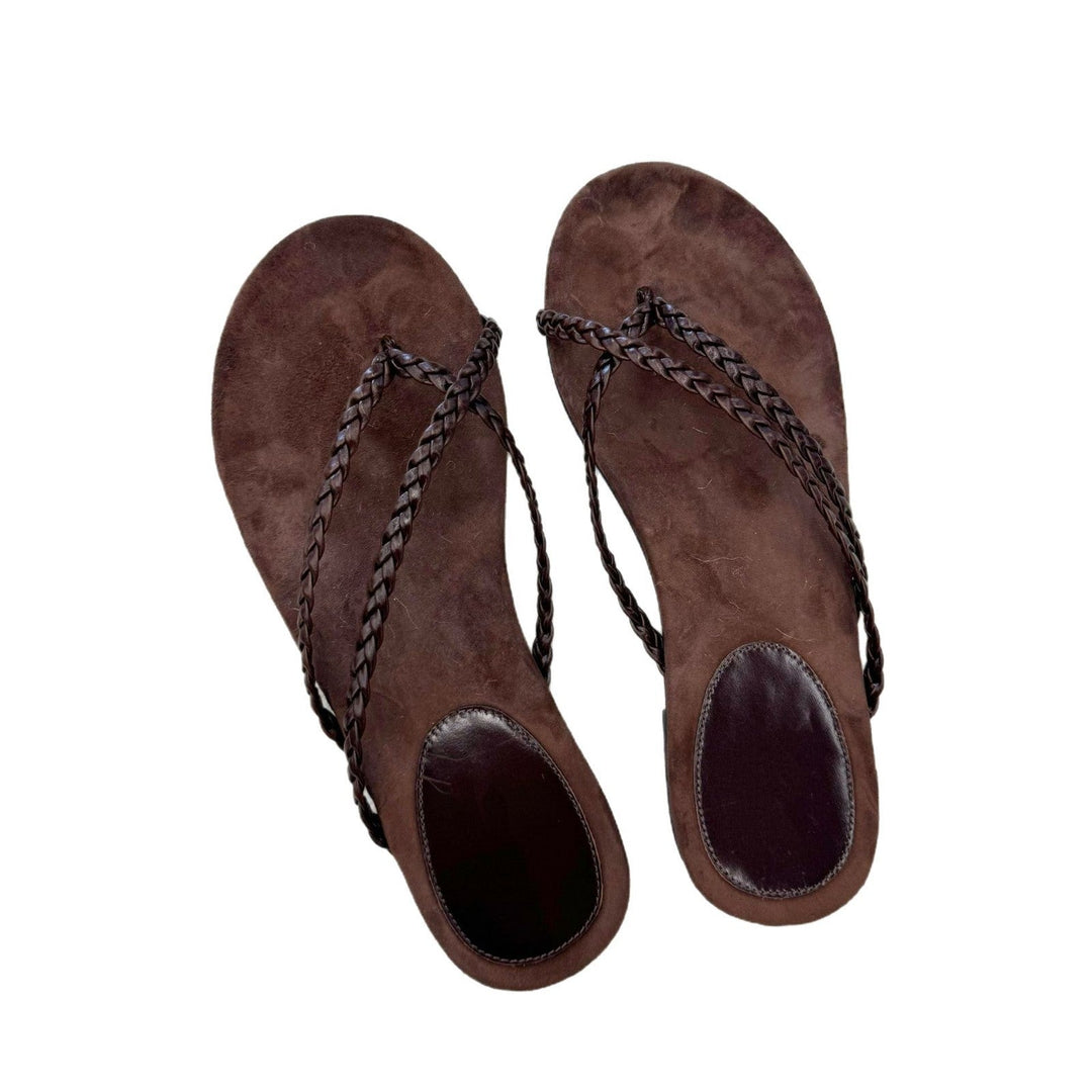 Damen Zehentrenner-Sandalen mit flexiblem Fußbett und elegantem Riemendesign Drune