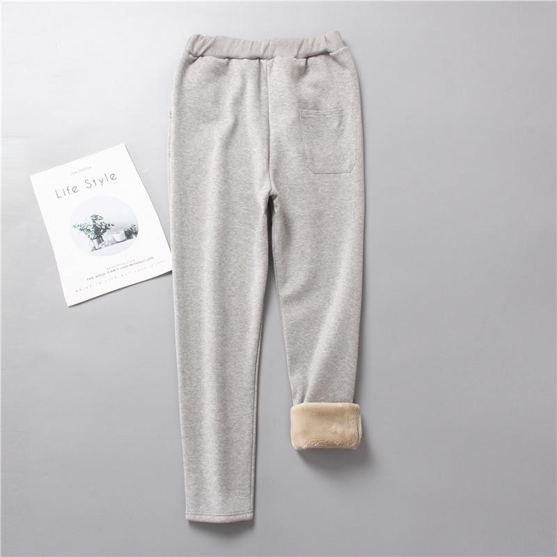 Damen nan gefütterte Therm-Jogginghose mit Kordelzug, seitlichen Eingrifftaschen und schmalem Bein Drune
