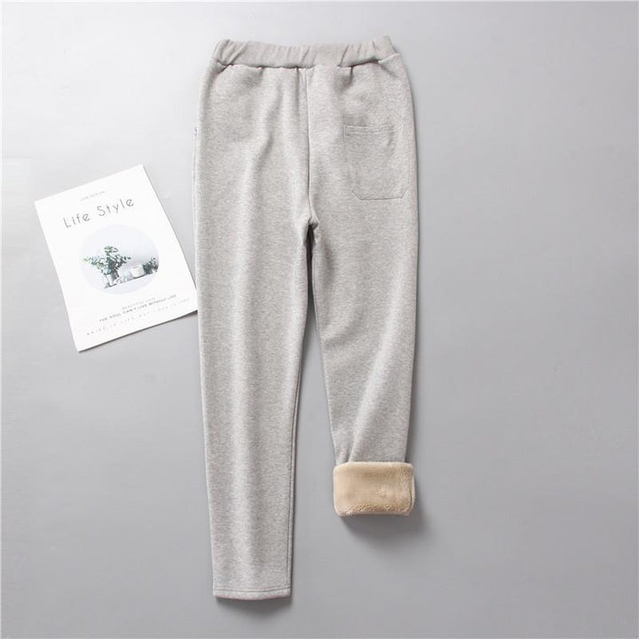 Damen nan gefütterte Therm-Jogginghose mit Kordelzug, seitlichen Eingrifftaschen und schmalem Bein Drune