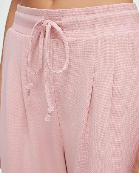 Damen weite Freizeithose mit Knopfdetails Drune