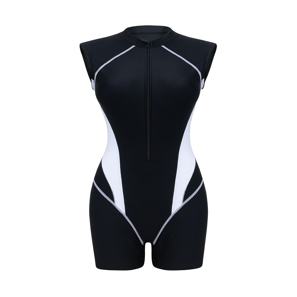 Damen funktionaler Kurzarm-Schwimmanzug Drune