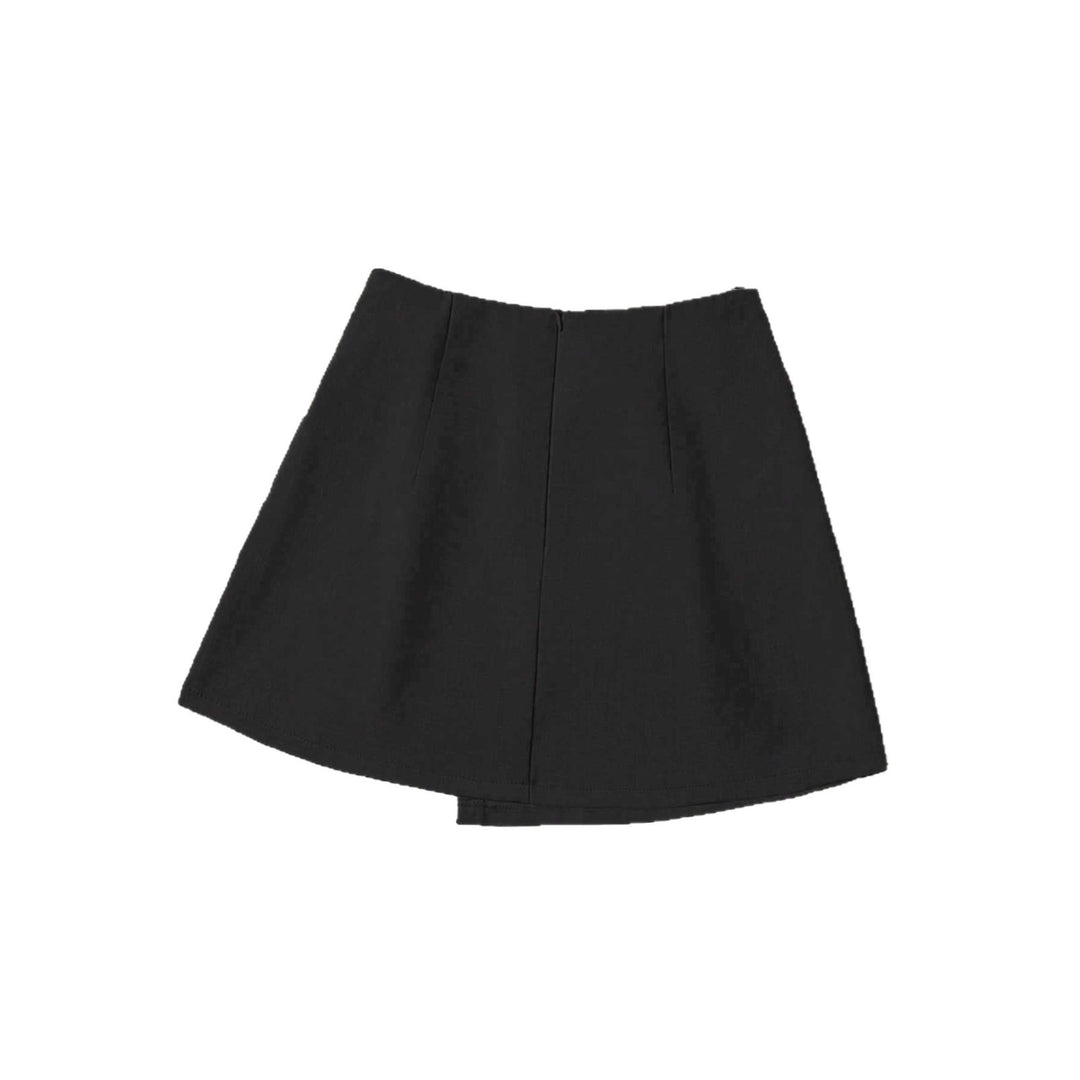 Damen Wickelrock aus hochwertigem Leinenstoff mit eleganter Schleifenbindung Drune