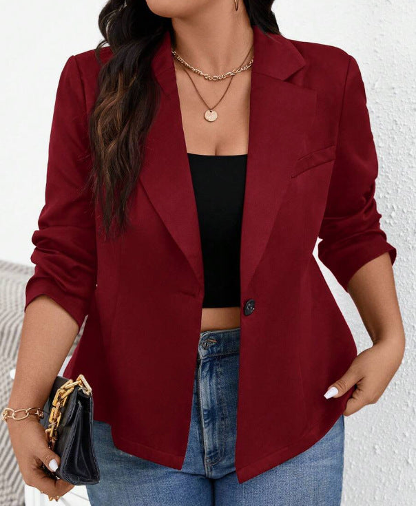 Damen modischer Blazer in strukturiertem Stoff Drune